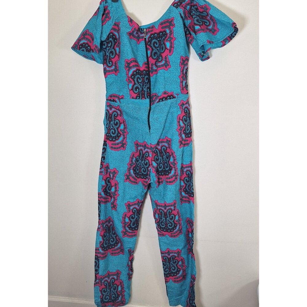 African Jumpsuit Ankara Handmaid - Picture 2 of 6